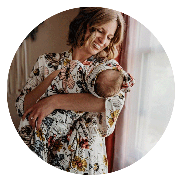 HAHA MAMA Clothing Matching Robe and Swaddle Set 