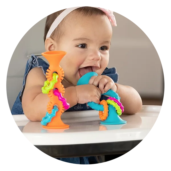 Fat Brain Toys pipSquigz Loops toy for 5 month old