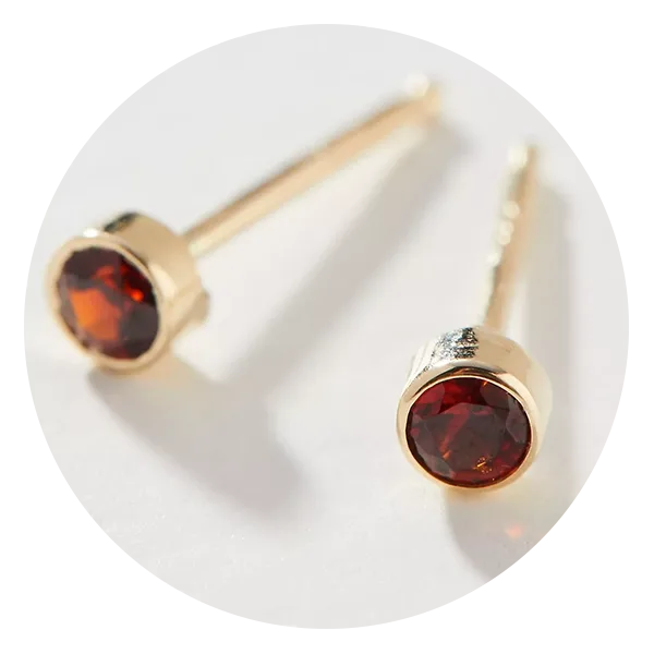 Maya Brenner 14k Yellow Gold Birthstone Post Earrings