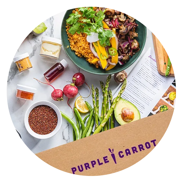 Purple Carrot plant based meal kit delivery service