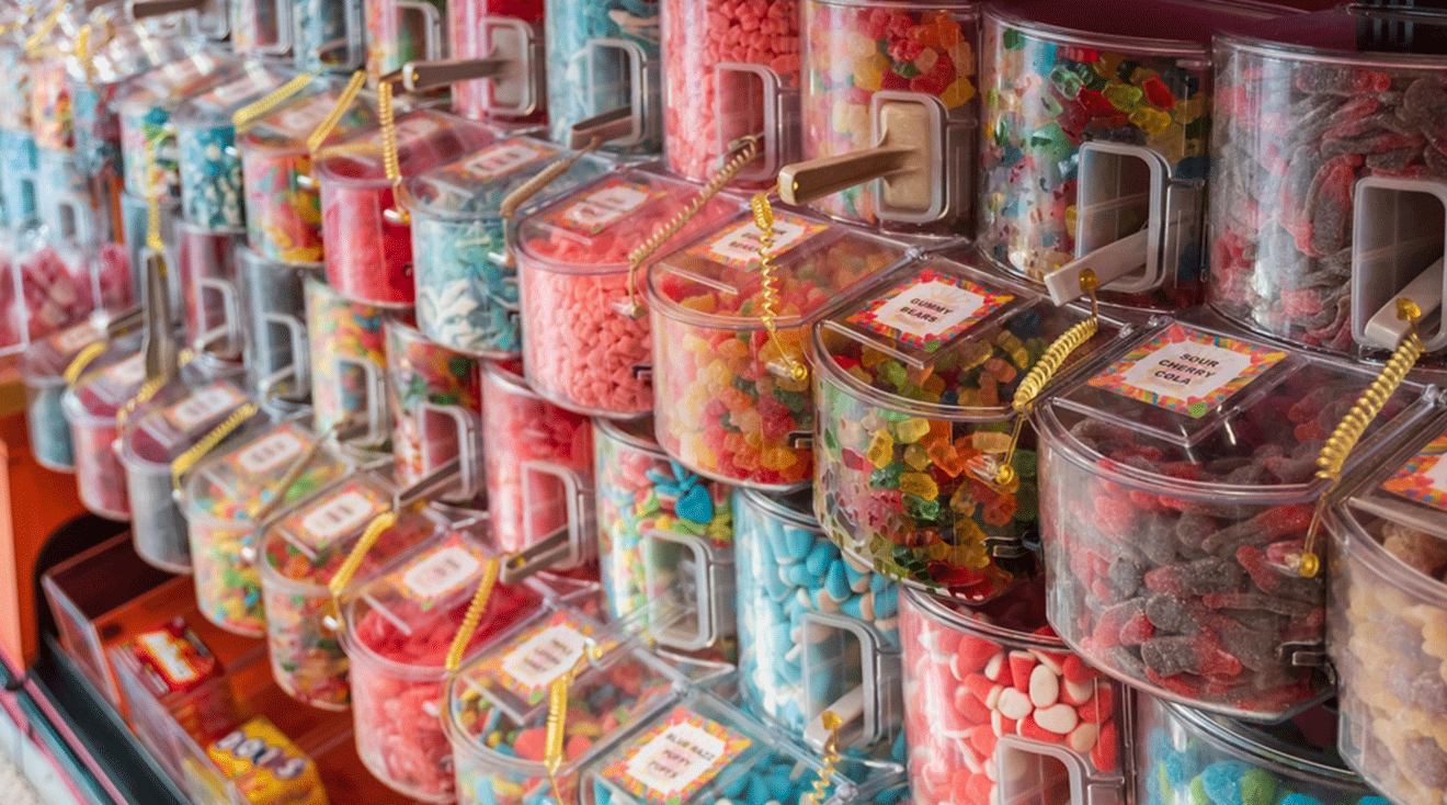 candy in a candy shop