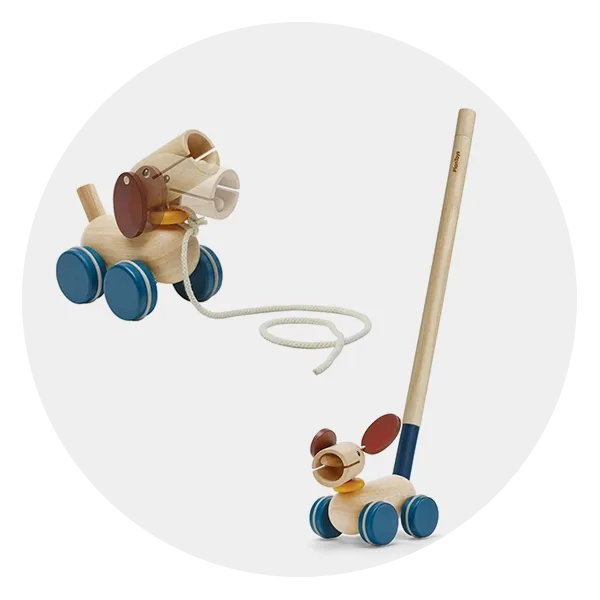 PlanToys Push & Pull Puppy