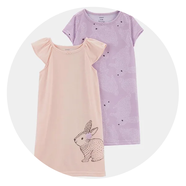 Carter’s Kid 2-Pack Bunny Nightgowns