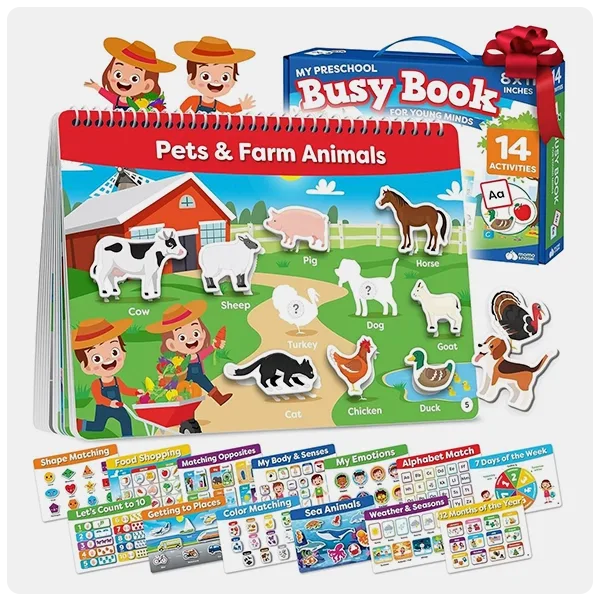 Momo & Nashi Montessori Busy Book for Toddlers