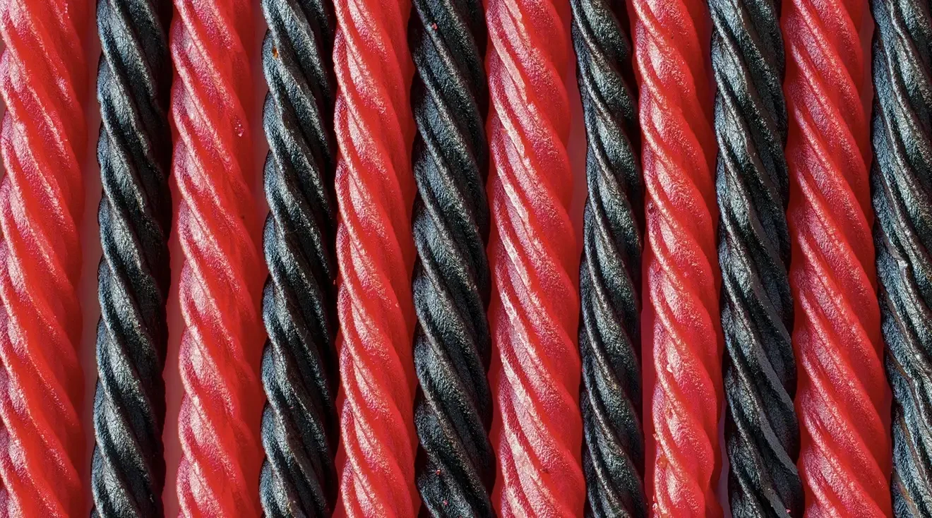 red and black twizzler licorice