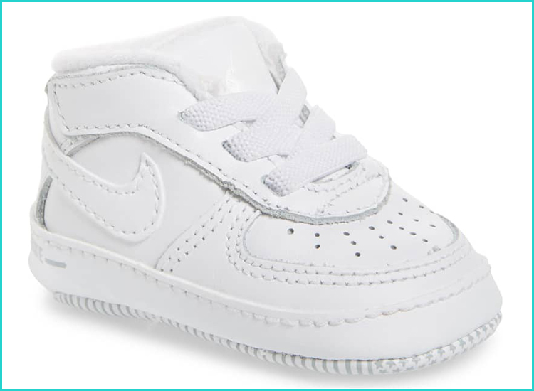 white hard sole baby shoes