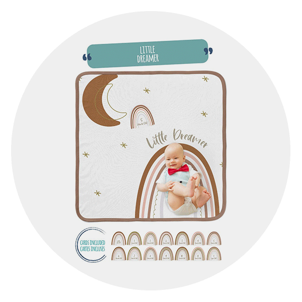 Earth Baby Outfitters Luxe Milestone Blanket