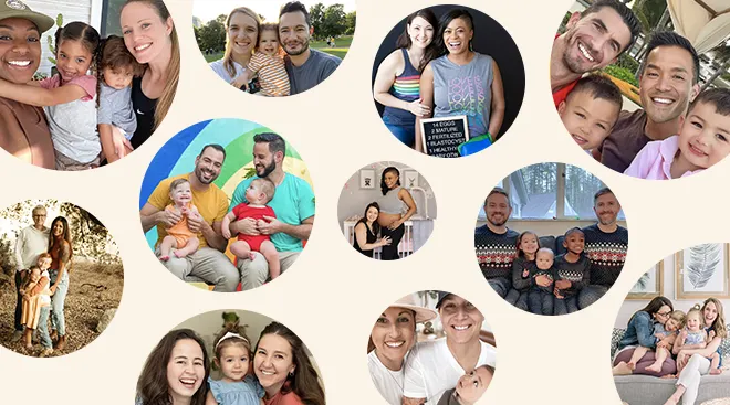 LGBTQ families collage
