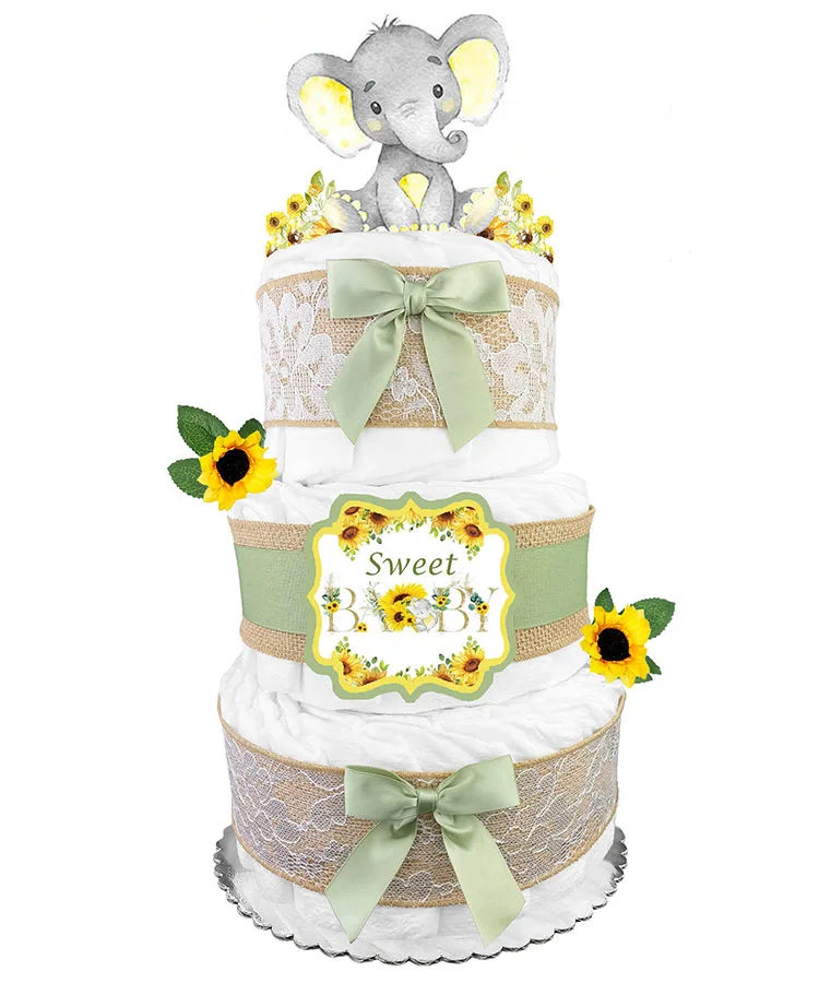 Gender Neutral Diaper Cakes – Baby Blossom Company