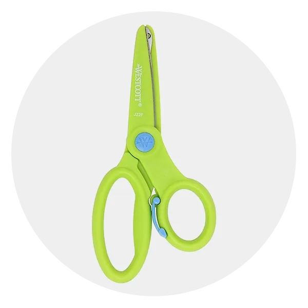  KUUQA 6 Pcs Kids Safety Scissors Art Craft Scissors Set for  Kids and Students Paper Construction Supplies : Arts, Crafts & Sewing