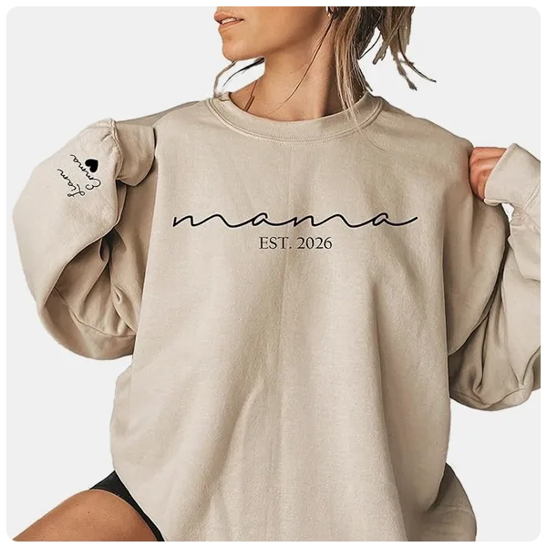 Handmade Store Custom Mama Sweatshirt