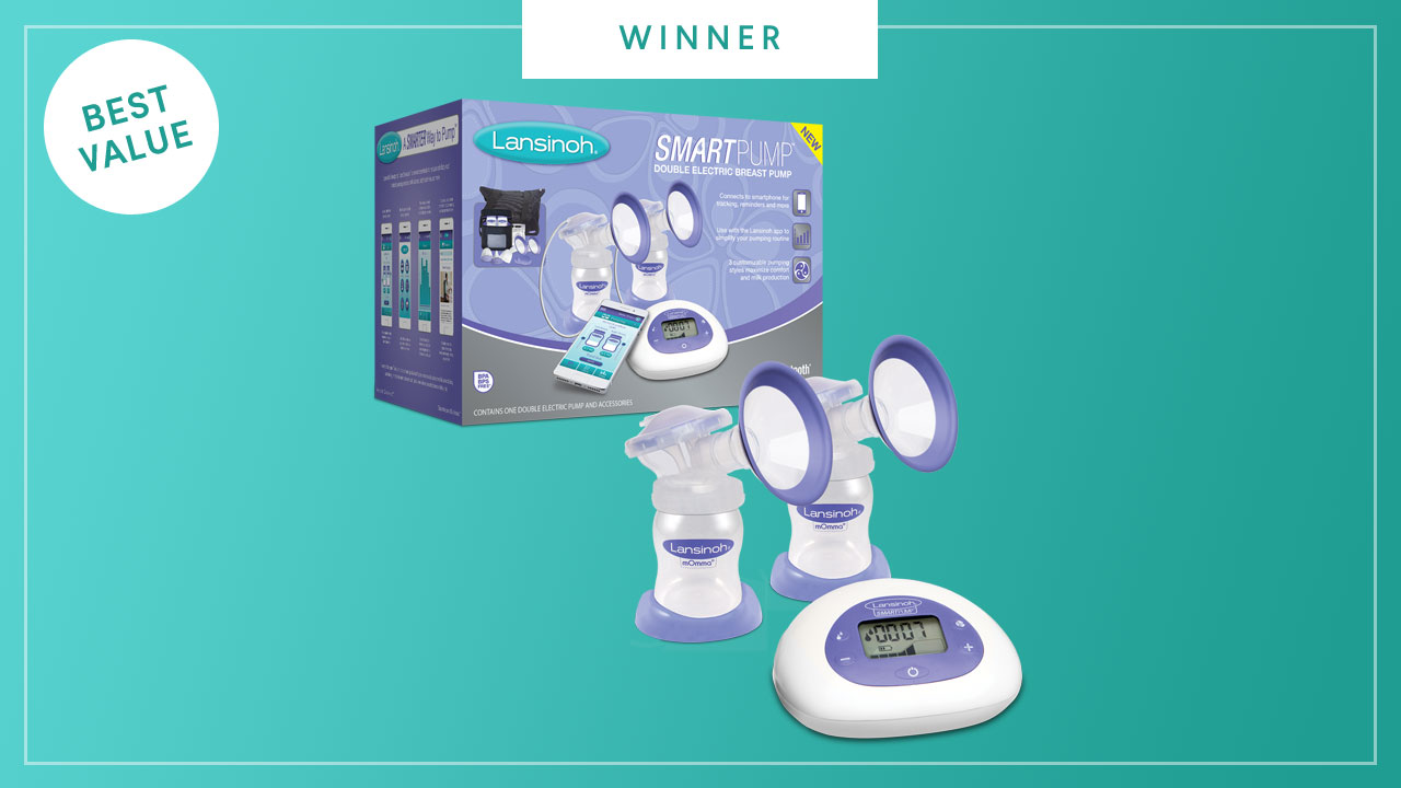 The Lansinoh Smartpump Double Electric Breast Pump wins the 2017 Best of Baby award from The Bump
