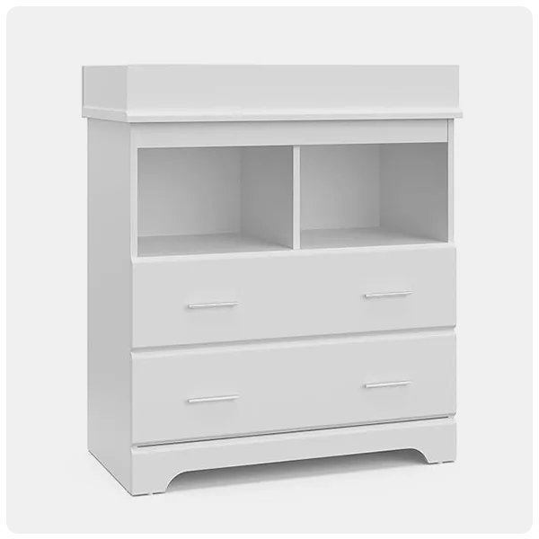 Storkcraft Brookside 2 Drawer Changing Table Dresser