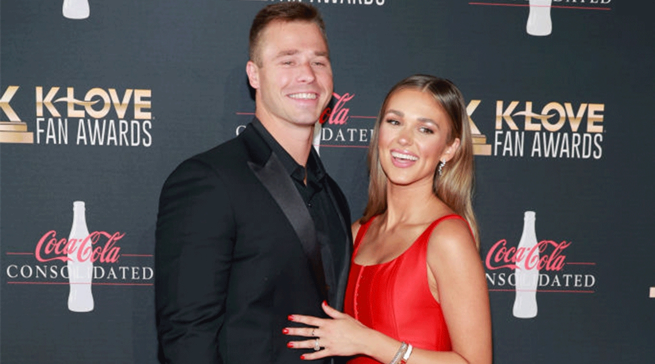 Christian Huff and Sadie Robertson Huff attend the 11th Annual K-LOVE Fan Awards at The Grand Ole Opry on May 26, 2024 in Nashville, Tennessee