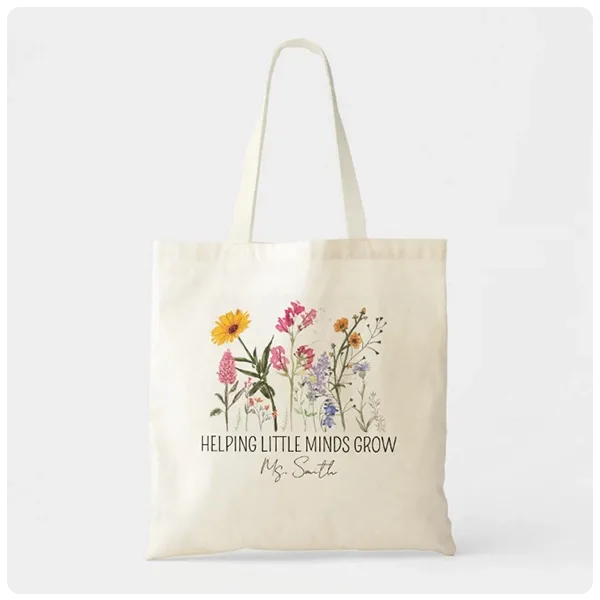 Made Just Yours Personalized Teacher Tote Bag