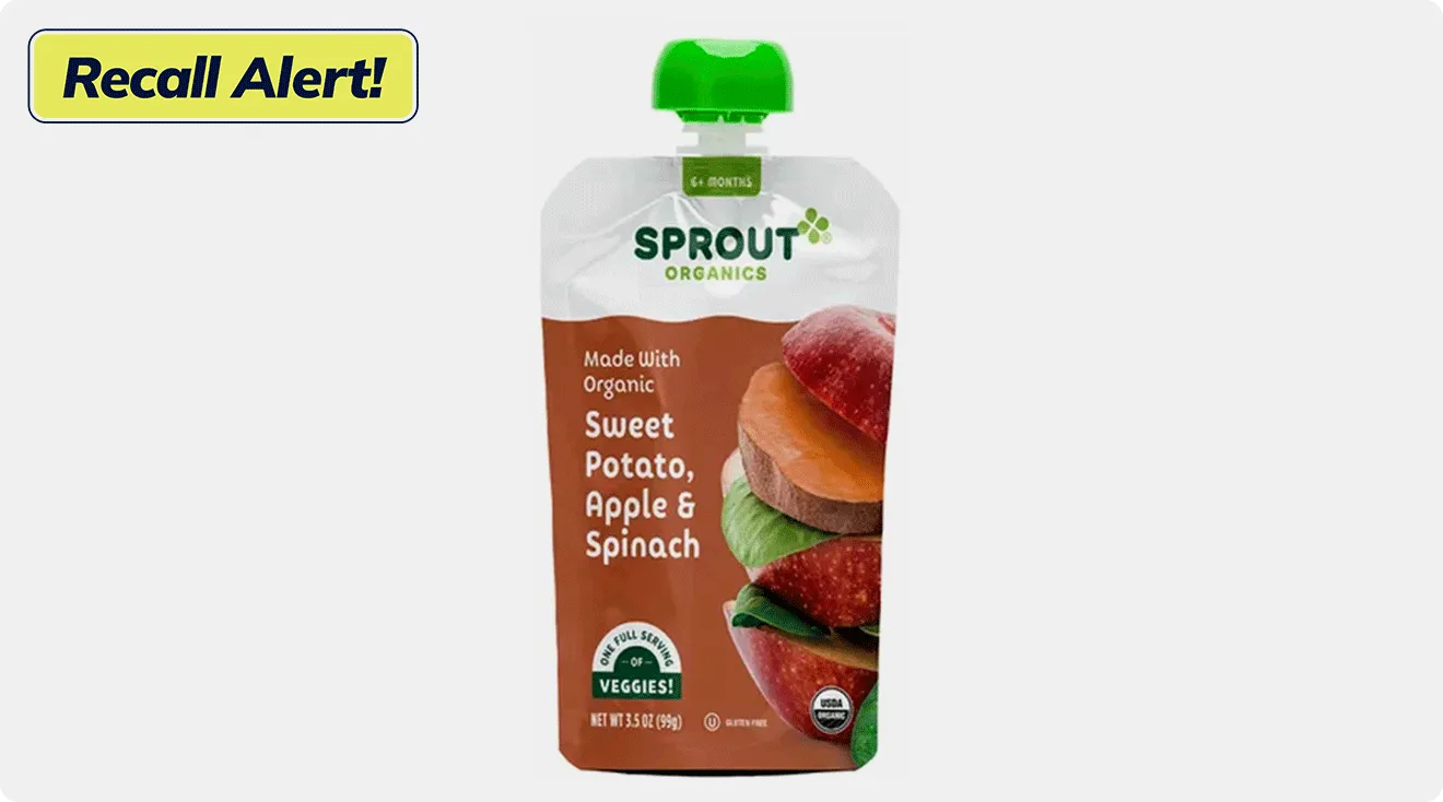 Sprout Organics baby food pouches recall