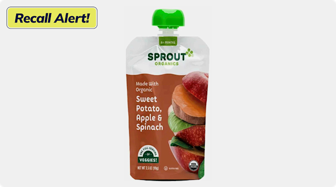 Sprout Organics baby food pouches recall