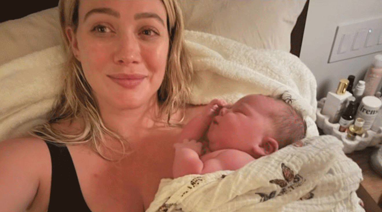 hilary duff struggles with balancing time with newborn and other kids