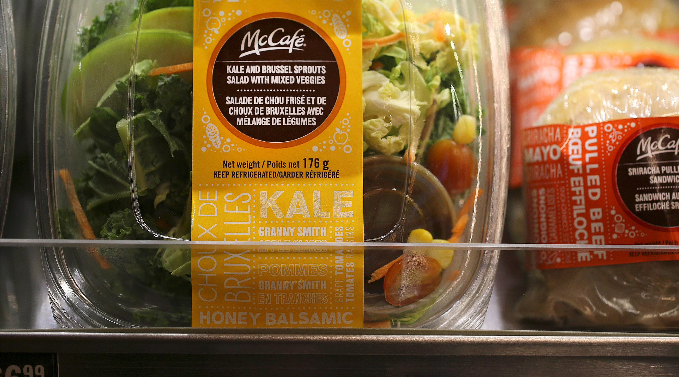 mcdonald's pre-packaged kale salad. mcdonald's salads causing food poisoning.