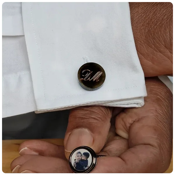 joannaemilydesigns Hidden Photo Cufflinks
