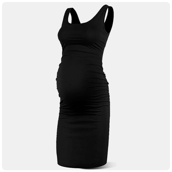 Rnxrbb Summer Sleeveless Maternity Dress