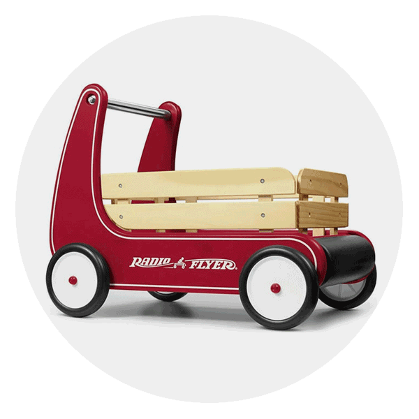 Radio Flyer, Classic Walker Wagon, Wood Push Walker