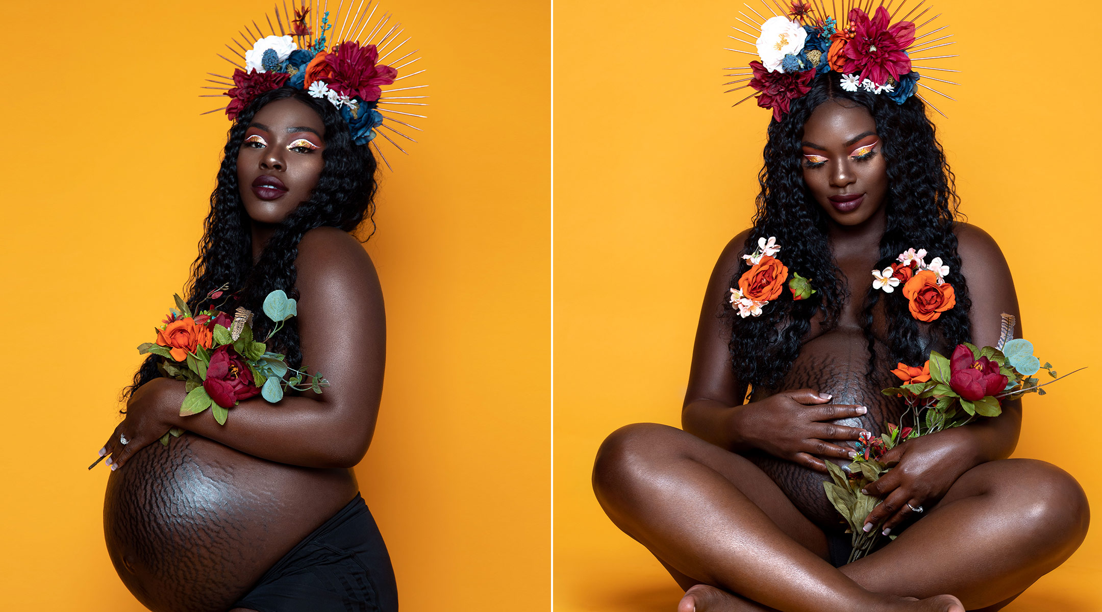 unedited maternity photo shoot helps women embrace their pregnant bodies