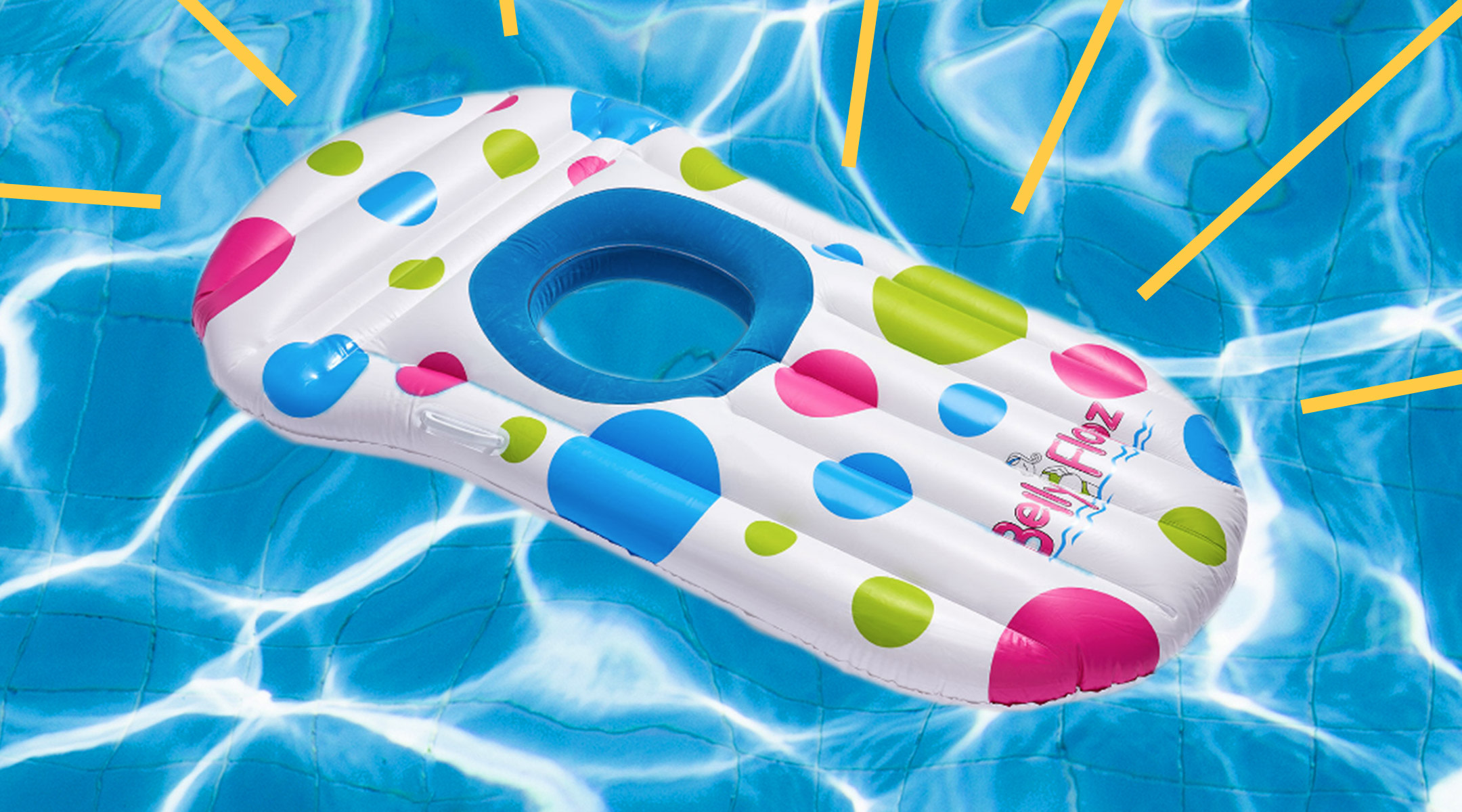 belly flopz pool float made for pregnant women
