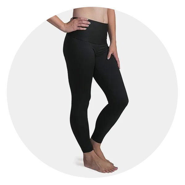 Thick High Waist Compression Slimming Leggings Postpartum Belly Band Pants  Plus Size