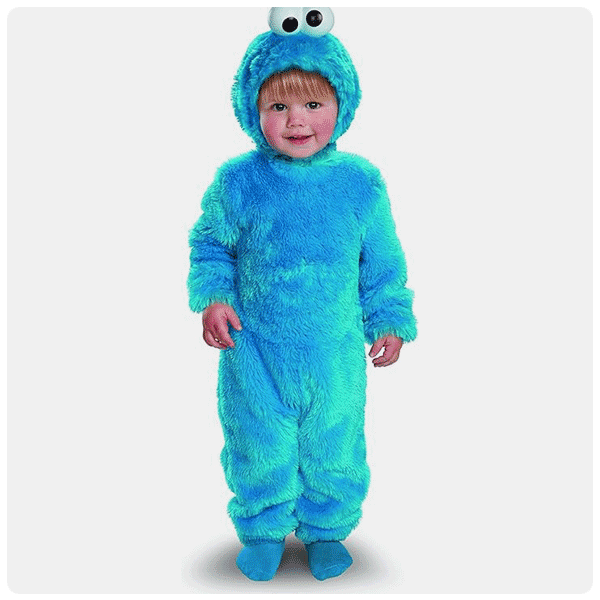 Cookie Monster Costume with Light-Up Eyes