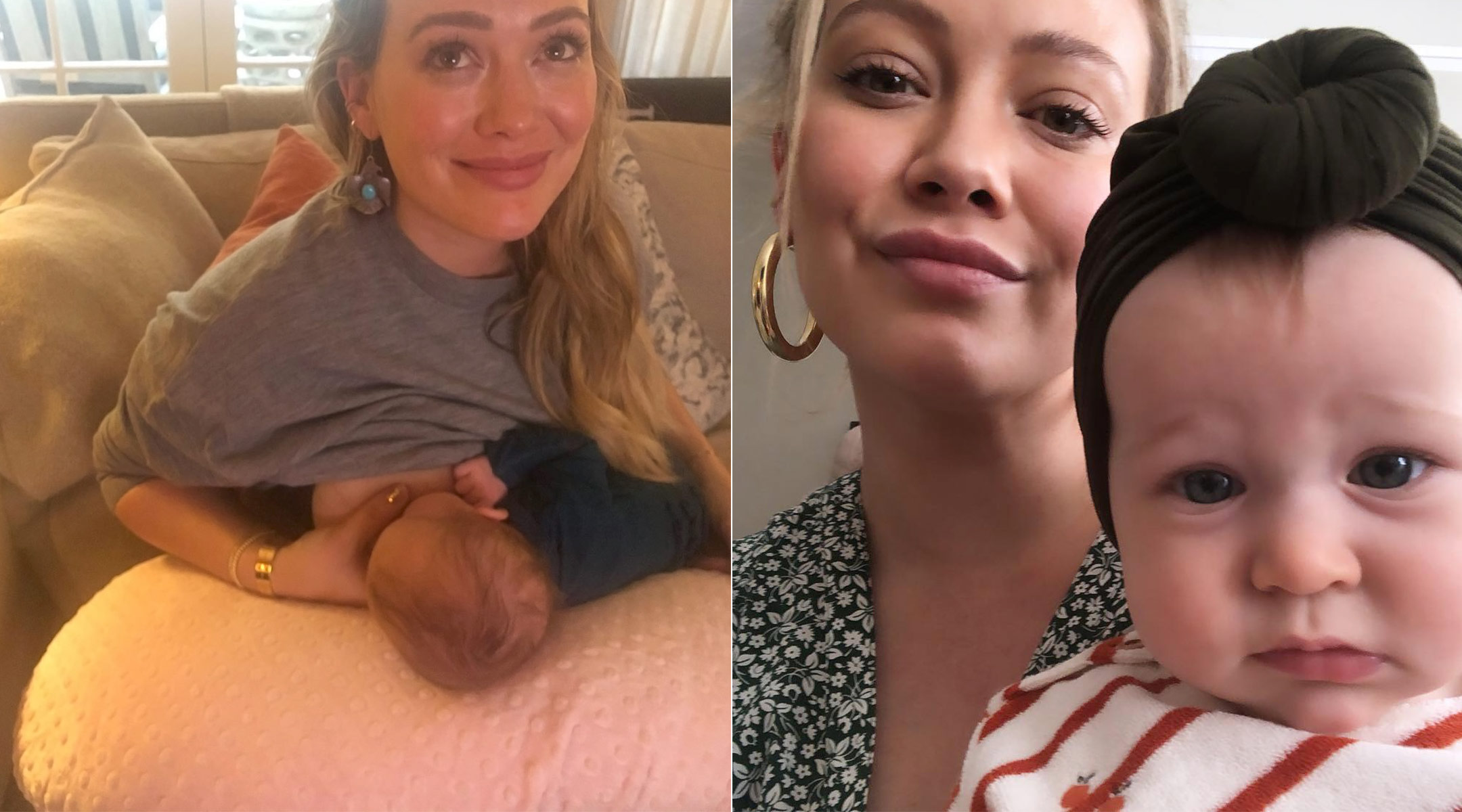 hilary duff decides to stop breastfeeding her baby daughter