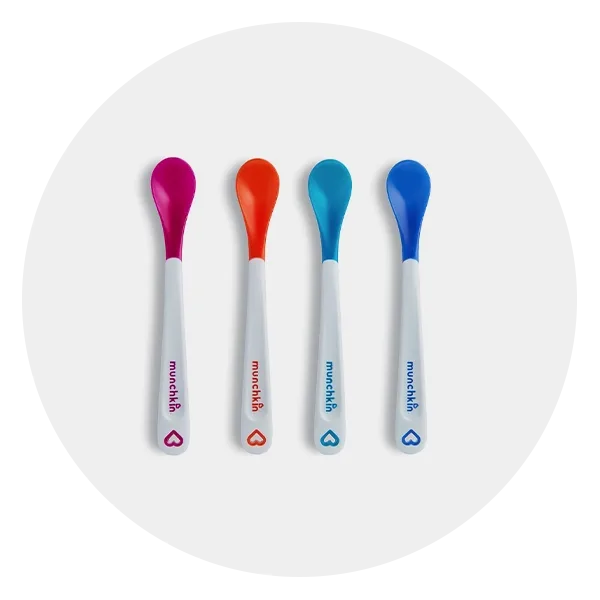 Silicone Baby Spoon (6 Pack) - BPA Free Gum-Friendly First Stage Baby  Feeding Spoon