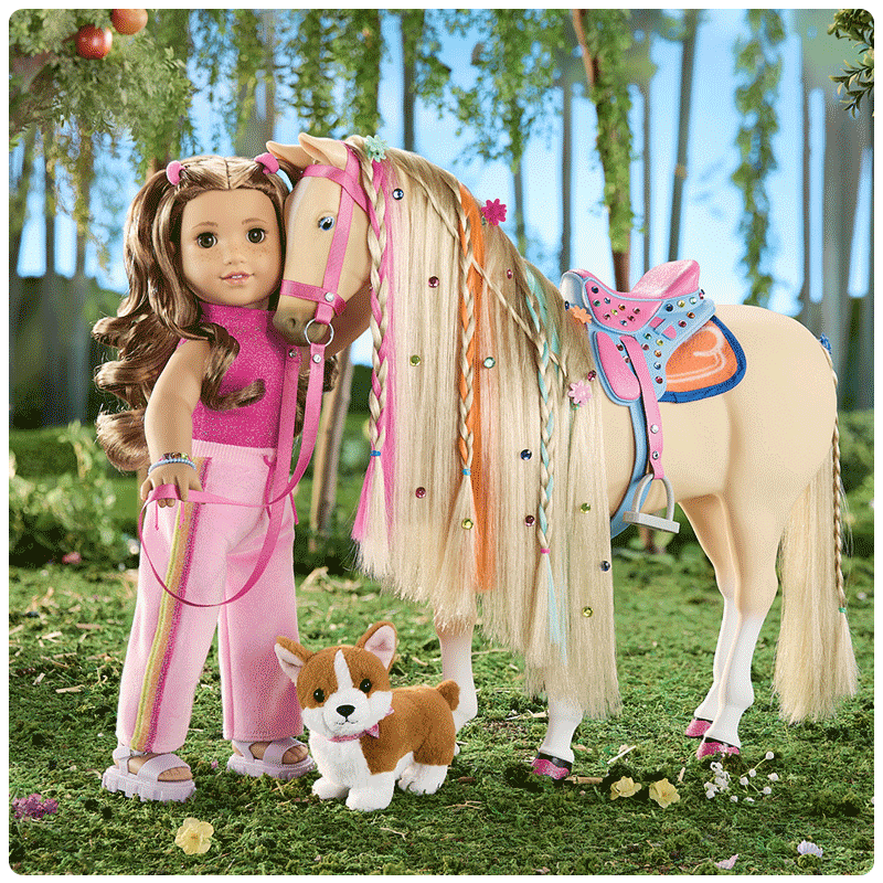 American Girl Doll Reveals 2024 Girl Of The Year   Lila American Girl Doll And Horse 