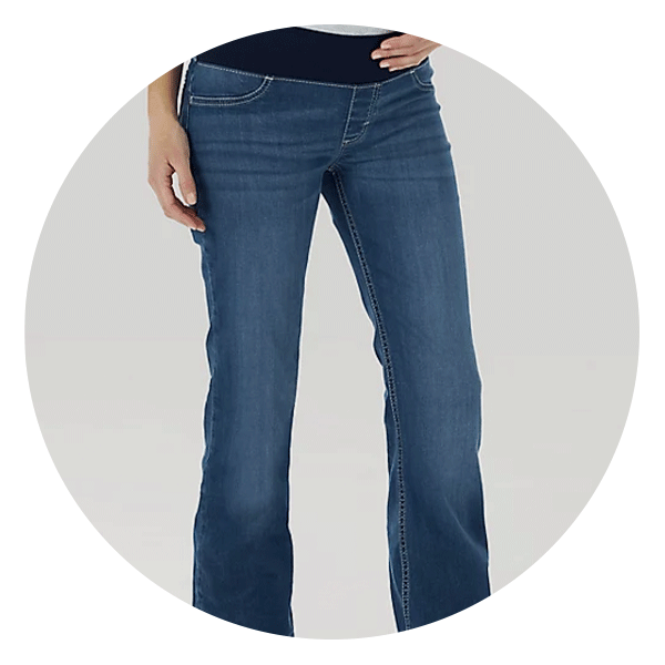 Maternity Front Low Panel Flare Jeans