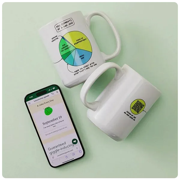 Dad Joke Every Day Interactive QR Mug
