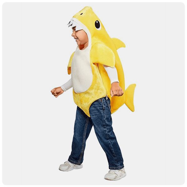 Rubies Baby Shark Costume with Sound Chip