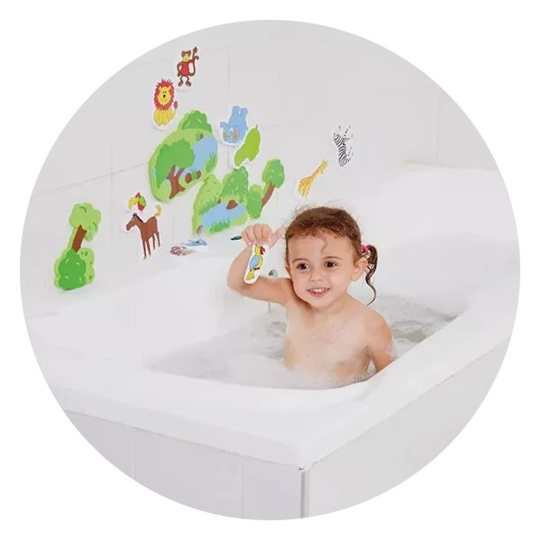Shower Track Slide Toys Bathtub Slide Toys Kids Shower Track Toy Bath Toys  For Kids Toddlers Wall Bathtub Track Shower Water Slider Toys With 8 Sution