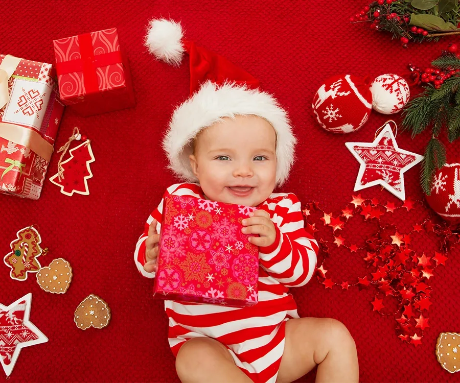 Personalized Baby's First Christmas Cards - Gift For New Parents