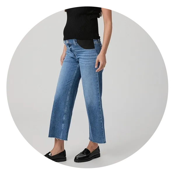 Paige Anessa Maternity Wide Leg Jean