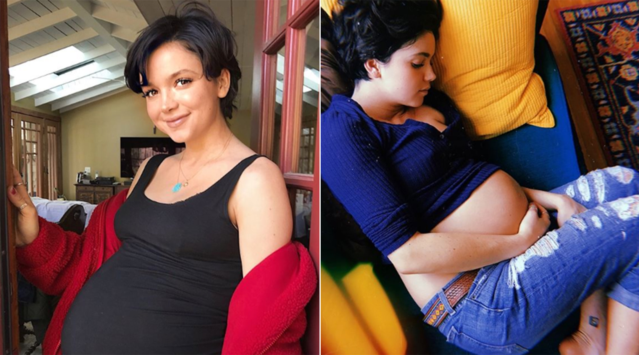 Bekah Martinez pregnant photos talks about postpartum love after birth of daughter 