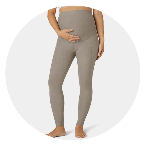 Newmom Maternity Leggings with Seamless Tummy Support Size 3 White