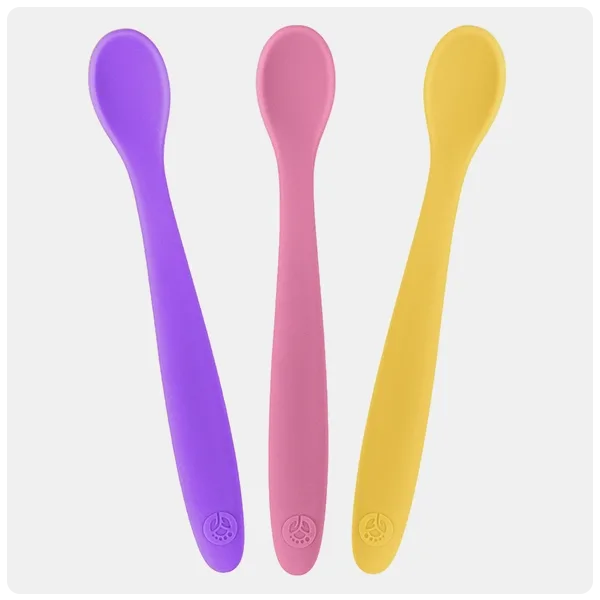 WeeSprout Silicone Baby Spoons