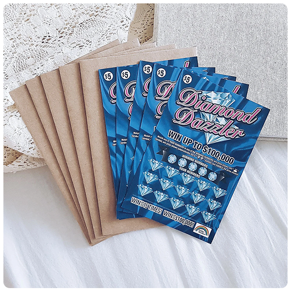 Scratch-off baby announcement