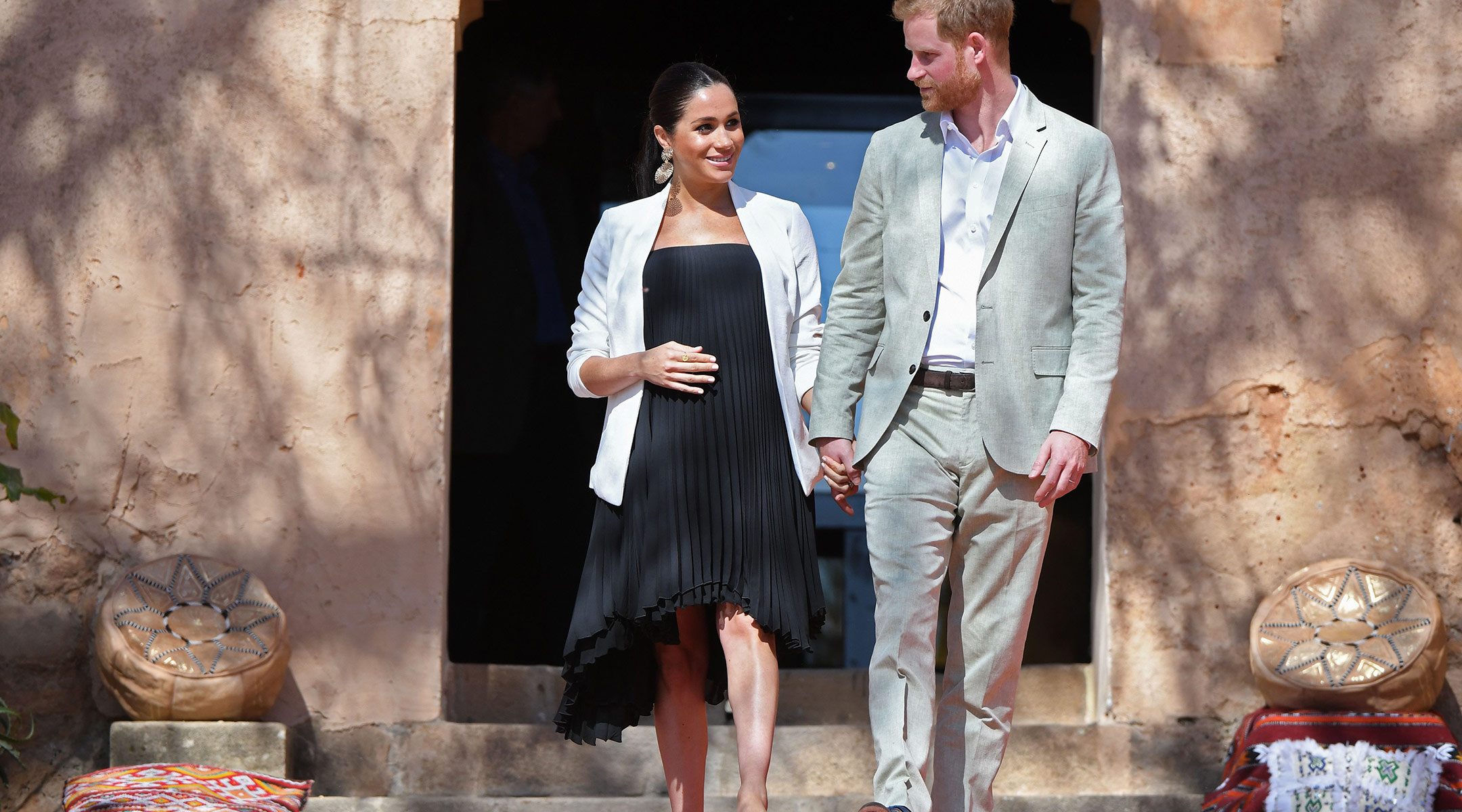 meghan markle with prince harry in morocco