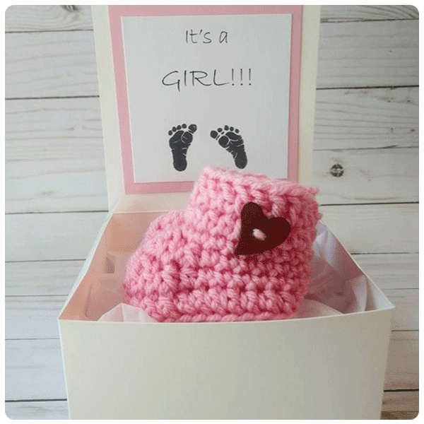 Northwoods Cabin Baby Baby Announcement Box