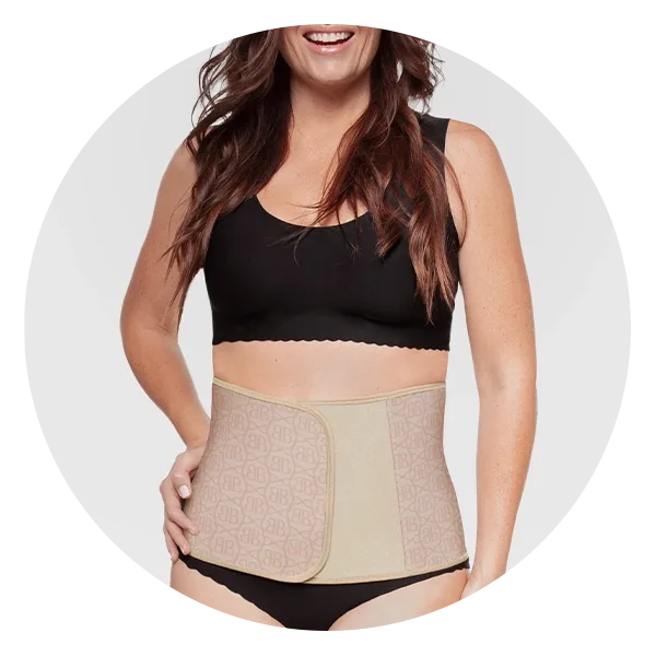 VASLANDA Postpartum Belly Wrap C Section Recovery Belt Belly Band Binder  Back Support Waist Shapewear 