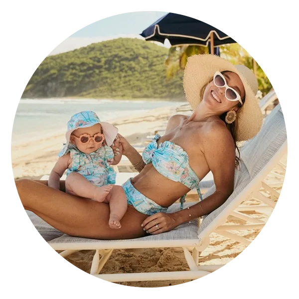 Girls Mommy And Daughter Swimming Suits Tankini Swimsuit Matching