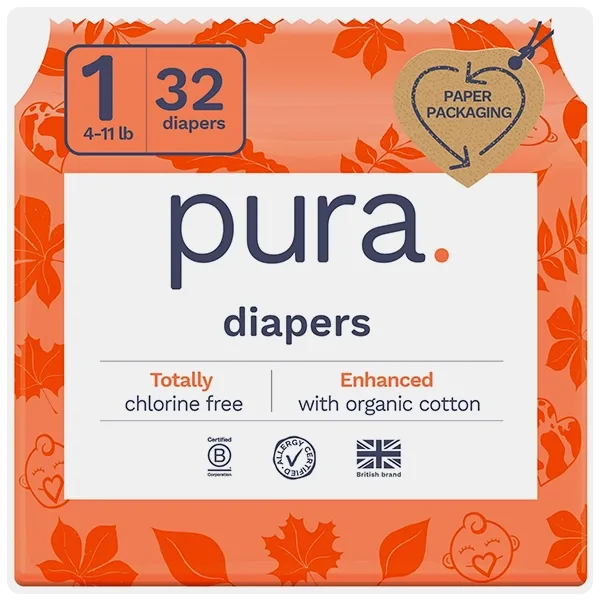 Pura Baby Diapers for Sensitive Skin
