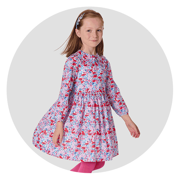 Girl dress in Liberty fabric