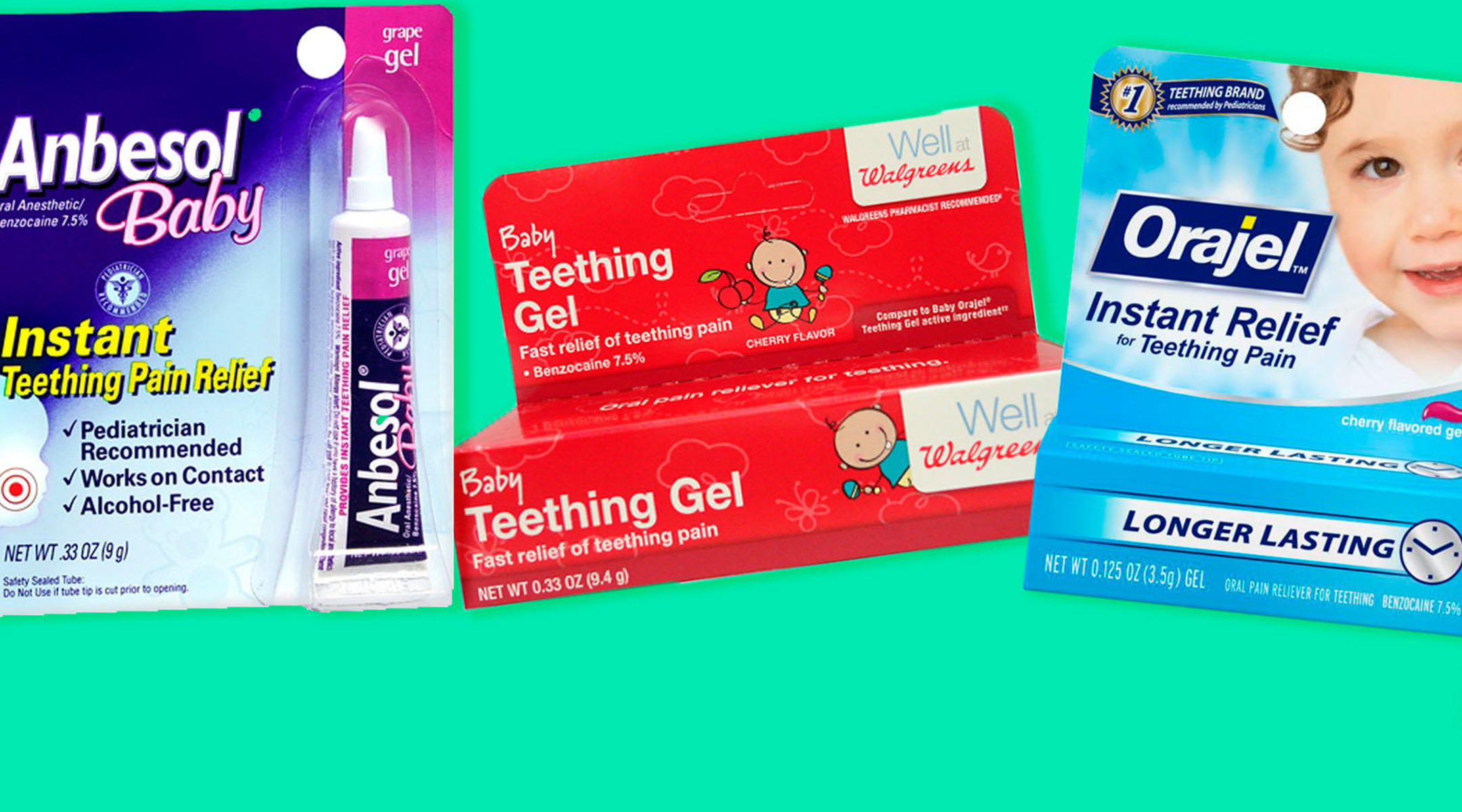 teething gel products deemed unsafe by fda